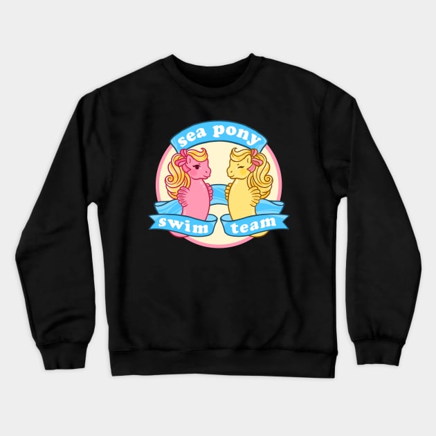 sea pony swim team Crewneck Sweatshirt by Janikainen